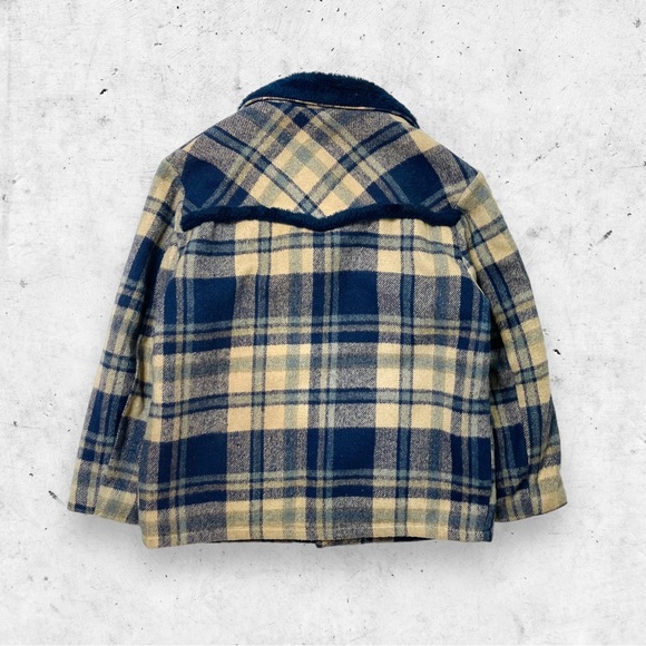 Vtg 60s 70s Trailmaster Fur Lined Plaid Jacket, Heavyweight, Hunting Sherpa, XL - Picture 3 of 9